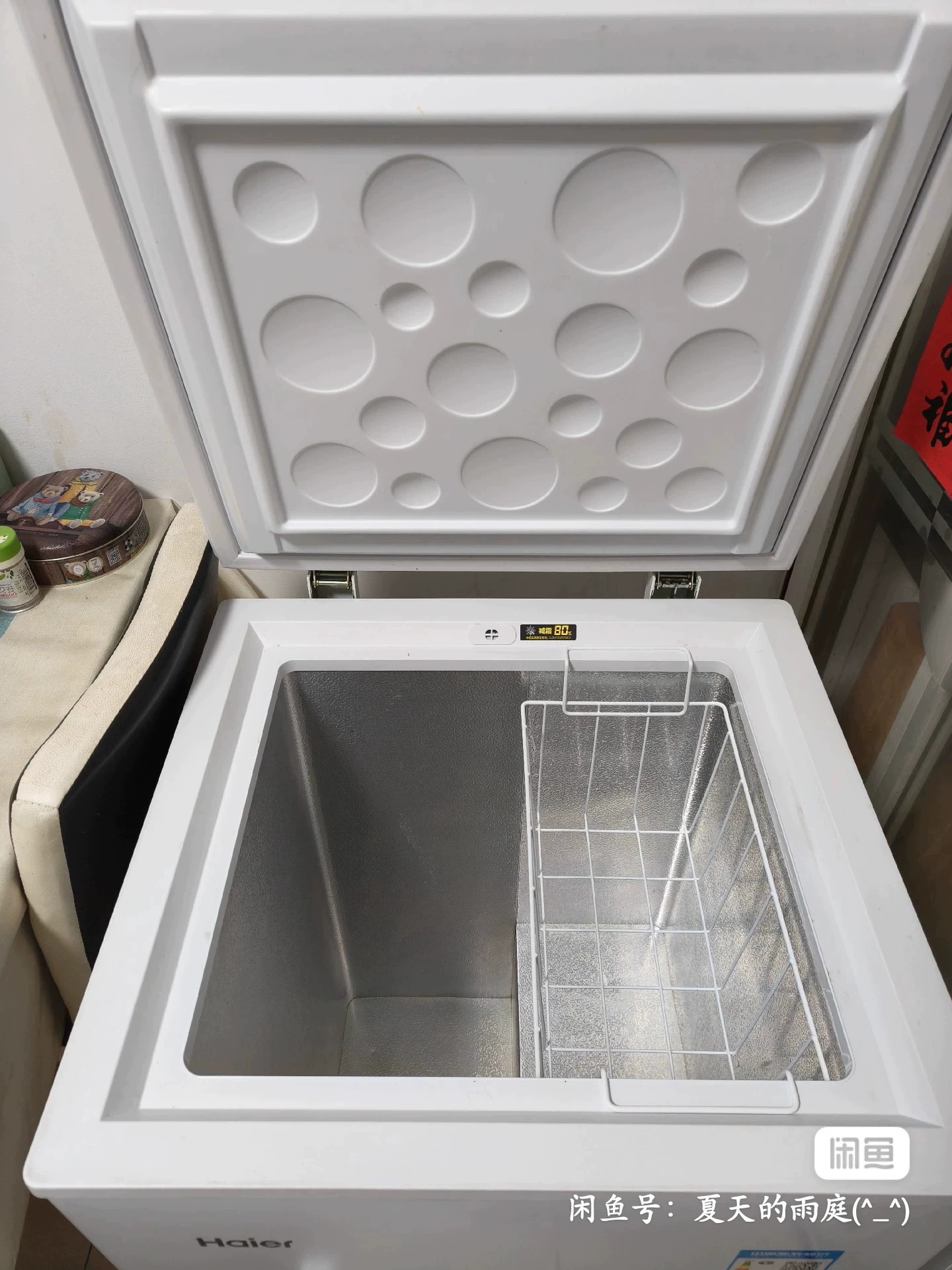 海尔103升小型冷冻冷藏两用冰柜，2022年4月疫情期间999购入用来囤食物的，仅使用四个月，闲置半价出，仅限自提或者货拉拉，不出外地，不包邮，不提供搬运需自行